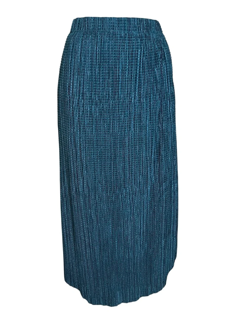 Anthropologie Sabina Musayev Odelle Textured Shimmer Skirt Pull On Blue Large